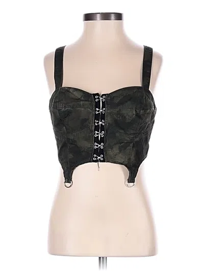 Pre-owned Asos Design Sleeveless Top Black Strapless Neckline Tops