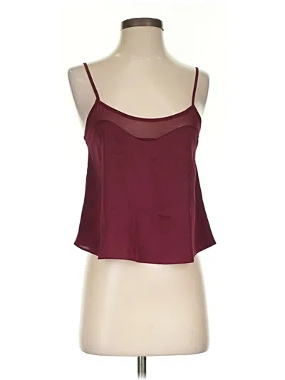Pre-owned Asos Design Sleeveless Top Burgundy Sweetheart Neckline Tops