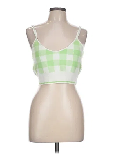Asos Design Sleeveless Top Green Square Neckline Tops In Multi