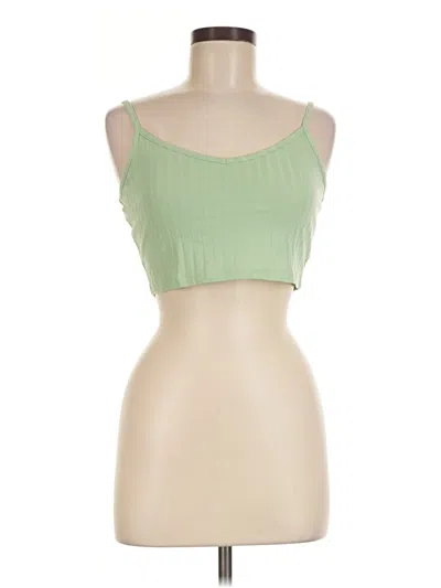 Pre-owned Asos Design Sleeveless Top Green Sweetheart Neckline Tops
