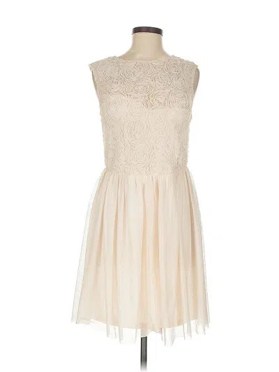 Pre-owned Asos Design Sleeveless Top Ivory Strapless Neckline Tops In White