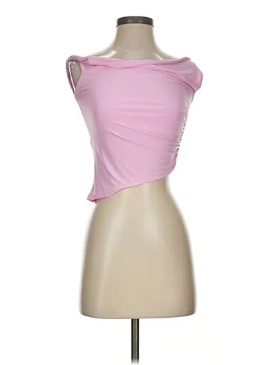 Pre-owned Asos Design Sleeveless Top Pink Strapless Neckline Tops