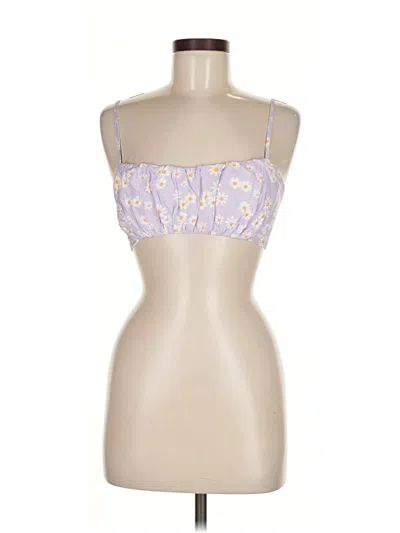 Pre-owned Asos Design Sleeveless Top Purple Sweetheart Neckline Tops