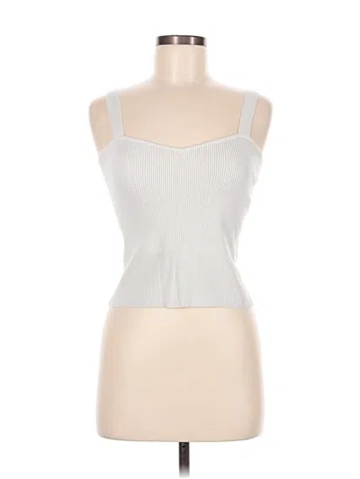 Pre-owned Asos Design Sleeveless Top Silver Sweetheart Neckline Tops