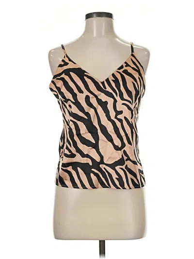 Pre-owned Asos Design Sleeveless Top Tan Halter Neckline Tops