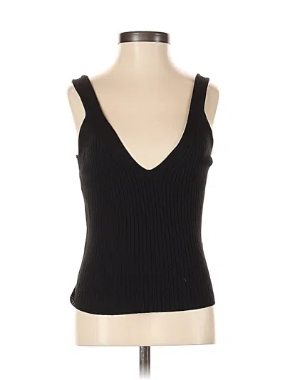 Pre-owned Asos Design Sleeveless T-shirt In Black