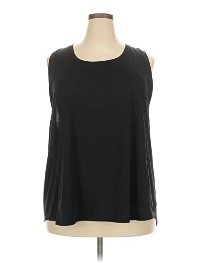 Pre-owned Asos Design Sleeveless T-shirt In Black