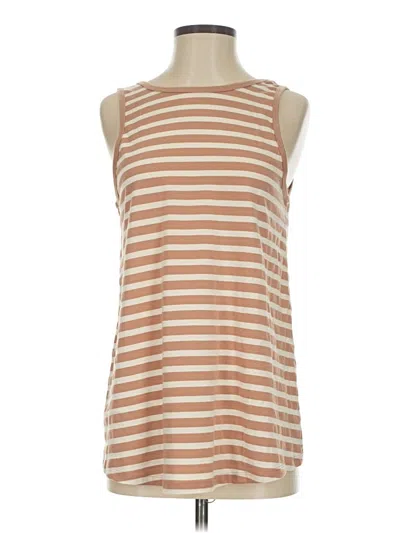 Pre-owned Asos Design Sleeveless T-shirt In Brown
