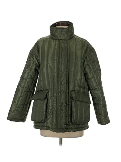Pre-owned Asos Design Snow Jacket In Green