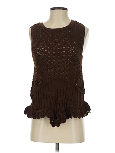 Pre-owned Asos Design Sweater Vest In Brown