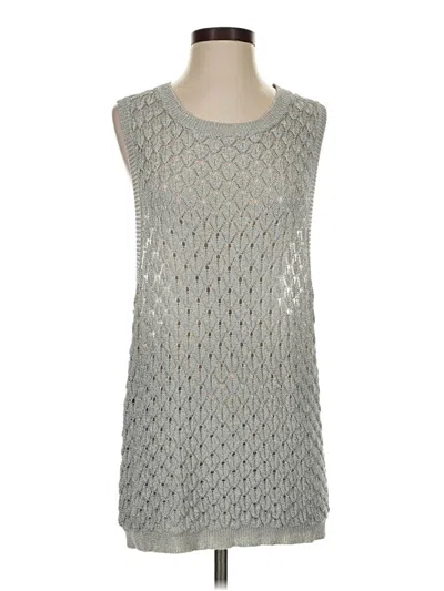 Pre-owned Asos Design Sweater Vest In Silver