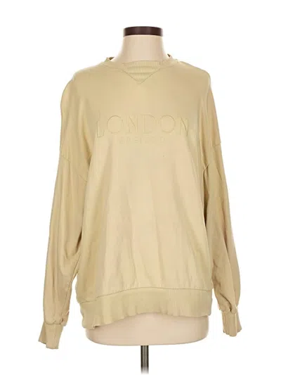 Pre-owned Asos Design Sweatshirt In Gold