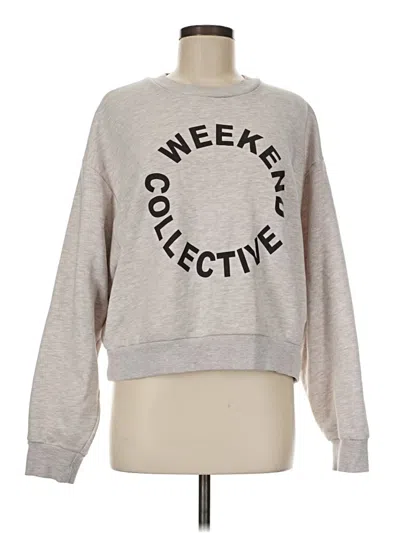 Pre-owned Asos Design Sweatshirt In Silver