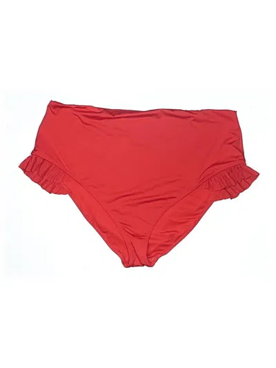 Pre-owned Asos Design Swimsuit Bottoms In Red