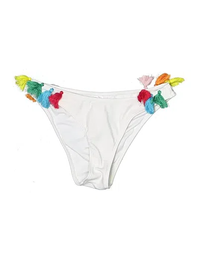 Pre-owned Asos Design Swimsuit Bottoms In White