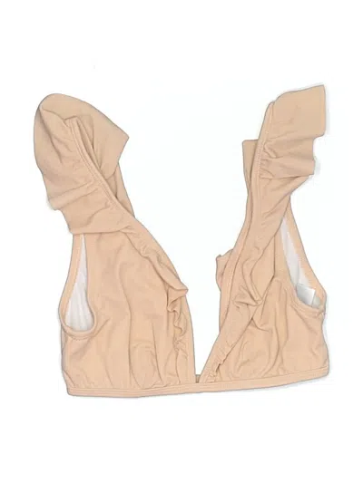 Pre-owned Asos Design Swimsuit Cover Up In Tan