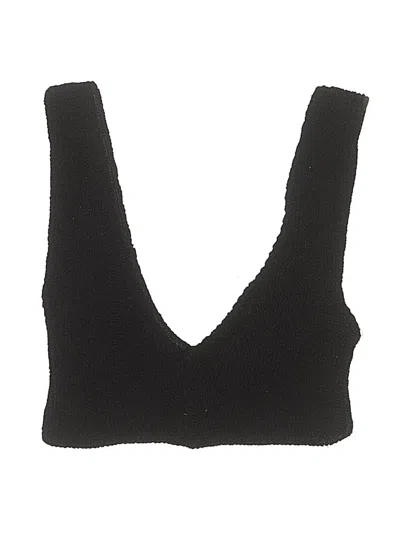 Pre-owned Asos Design Swimsuit Top Black Swimwear