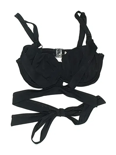 Pre-owned Asos Design Swimsuit Top Black Swimwear