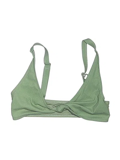 Pre-owned Asos Design Swimsuit Top Green Swimwear