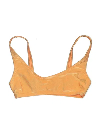 Pre-owned Asos Design Swimsuit Top Orange Swimwear