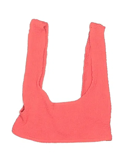Pre-owned Asos Design Swimsuit Top Orange Swimwear