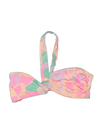 Pre-owned Asos Design Swimsuit Top Pink Camo Pattern Swimwear