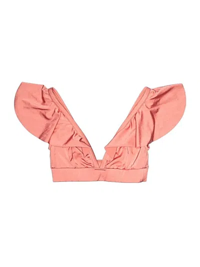 Pre-owned Asos Design Swimsuit Top Pink Swimwear