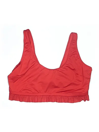 Pre-owned Asos Design Swimsuit Top Red Swimwear