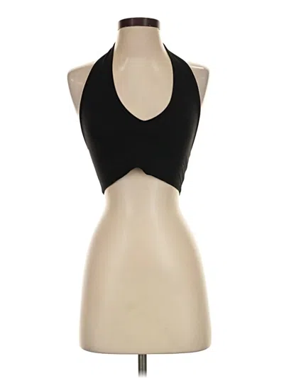 Pre-owned Asos Design Tank Top Black Halter Neckline Tops