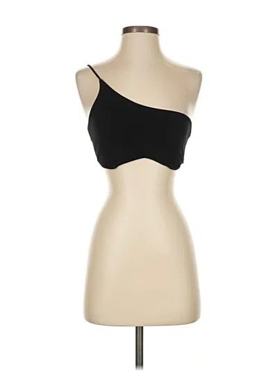 Pre-owned Asos Design Tank Top Black One Shoulder Neckline Tops