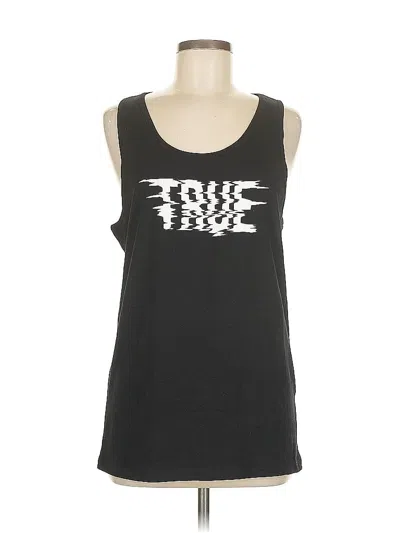 Pre-owned Asos Design Tank Top Black Strapless Neckline Tops