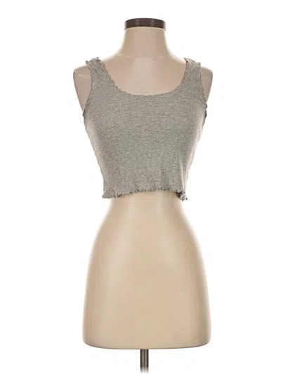 Pre-owned Asos Design Tank Top Gray Strapless Neckline Tops