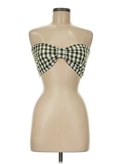 Pre-owned Asos Design Tank Top Green Strapless Neckline Tops