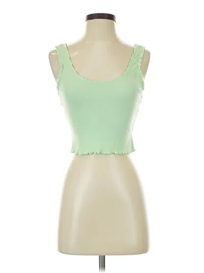 Pre-owned Asos Design Tank Top Green Sweetheart Neckline Tops