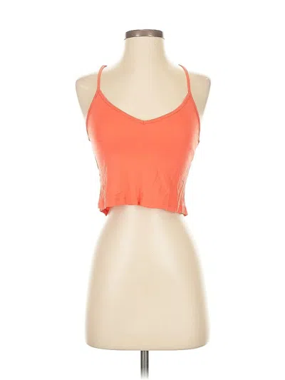 Pre-owned Asos Design Tank Top Orange Halter Neckline Tops