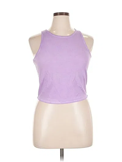 Pre-owned Asos Design Tank Top Purple Halter Neckline Tops