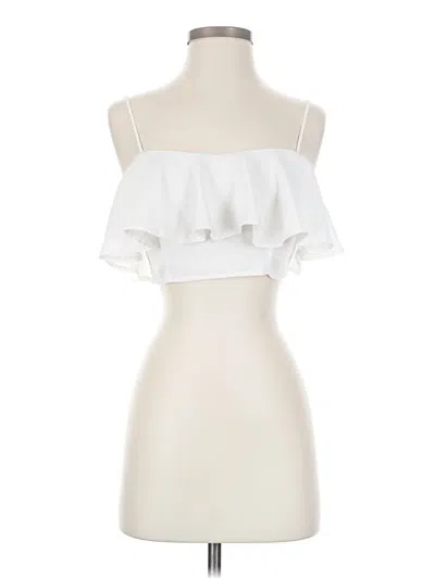 Pre-owned Asos Design Tank Top White Strapless Neckline Tops