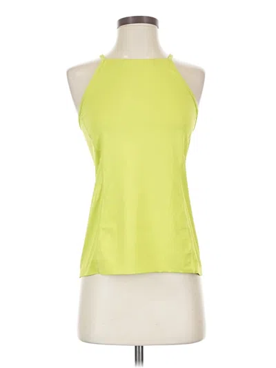 Pre-owned Asos Design Tank Top Yellow Halter Neckline Tops