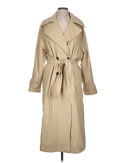 Pre-owned Asos Design Trenchcoat In Tan