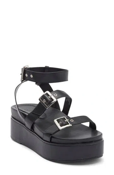Asos Design Trombone Platform Buckle Sandal