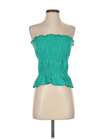 Pre-owned Asos Design Tube Top Green Strapless Neckline Tops