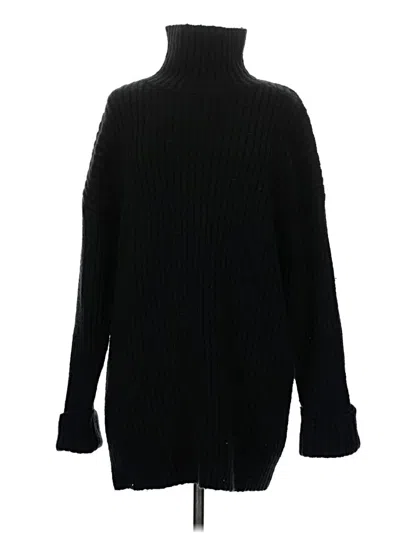 Pre-owned Asos Design Turtleneck Sweater In Black