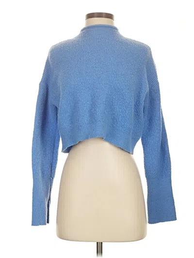 Pre-owned Asos Design Turtleneck Sweater In Blue
