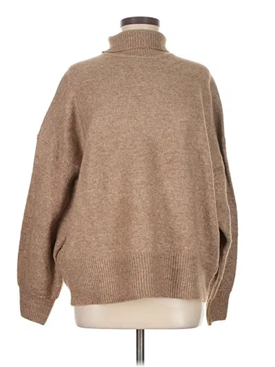 Pre-owned Asos Design Turtleneck Sweater In Brown