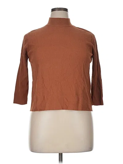 Pre-owned Asos Design Turtleneck Sweater In Brown