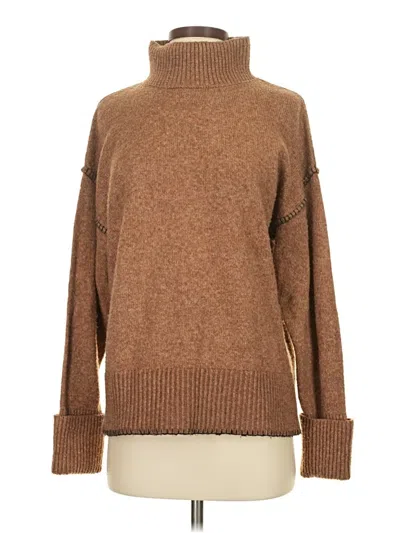 Pre-owned Asos Design Turtleneck Sweater In Brown