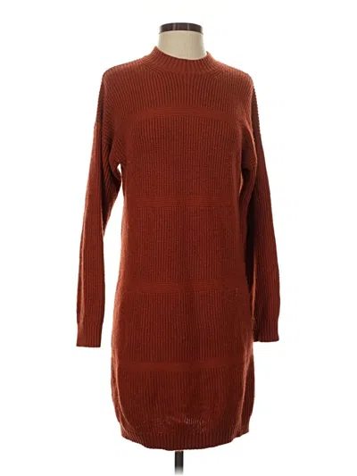 Pre-owned Asos Design Turtleneck Sweater In Brown