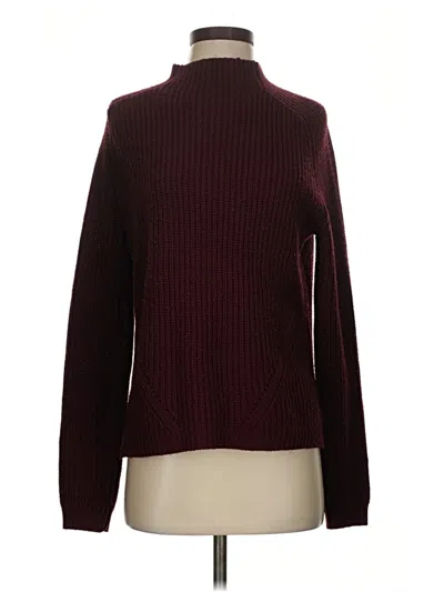 Pre-owned Asos Design Turtleneck Sweater In Burgundy
