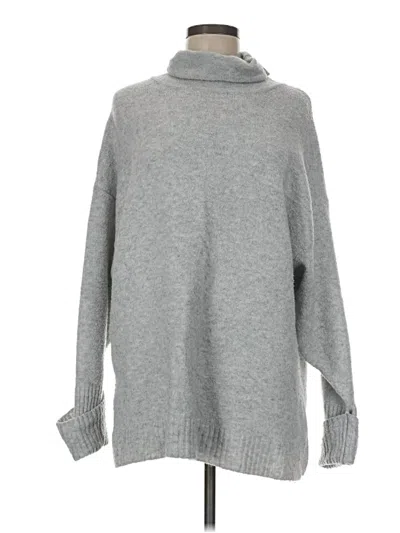 Pre-owned Asos Design Turtleneck Sweater In Gray