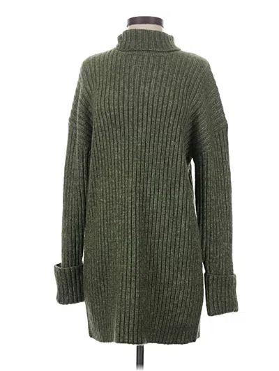 Pre-owned Asos Design Turtleneck Sweater In Green